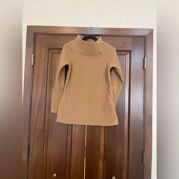 Dudley Stephens Marielle Mock Neck in Camel - Picture 5 of 10